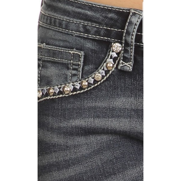 Skull Motorcycle Biker Jeans 33 inch - Picture 8 of 8